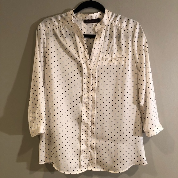 The Limited // Polka Dot Blouse - Picture 1 of 2